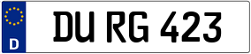 Trailer License Plate